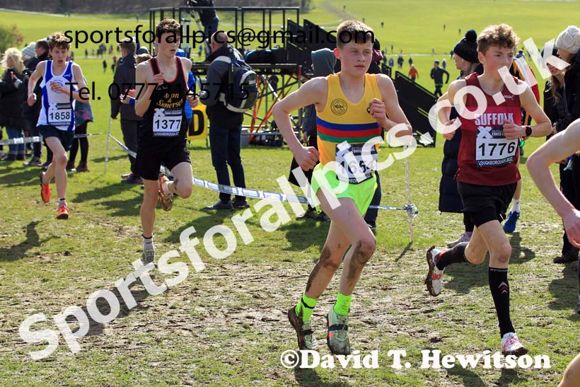 Boys Under-15s 2022 CAU Inter Counties Cross Country, Prestwold Hall, Loughborough.  Photo: David T. Hewitson/Sports for All Pics